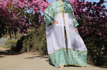 Load image into Gallery viewer, Handmade Linen Abaya - Embroidered Arabic
